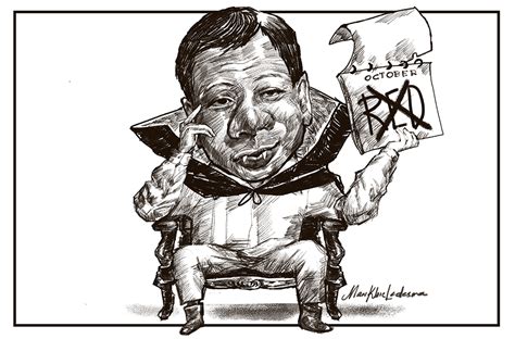 PRESIDENT DUTERTE FAST CARICATURE/EDITORIAL.
